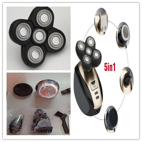 5-in-1 Electric Shaver for Men | Rechargeable Beard & Nose Trimmer