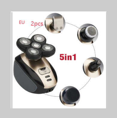 5-in-1 Electric Shaver for Men | Rechargeable Beard & Nose Trimmer