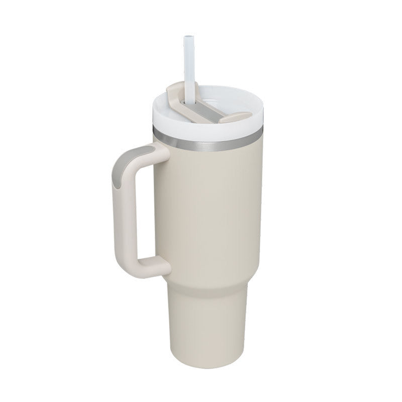 40 Oz Tumbler with Handle & Straw | Spin-Proof Vacuum Insulated Cup