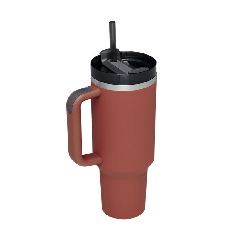 40 Oz Tumbler with Handle & Straw | Spin-Proof Vacuum Insulated Cup
