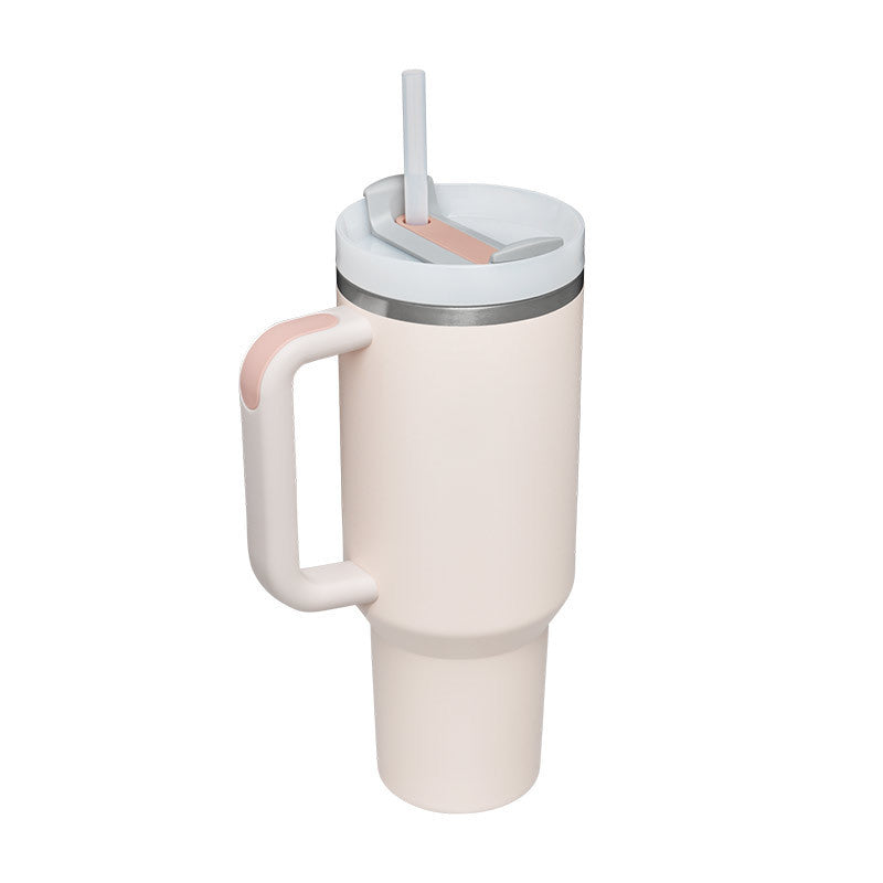 40 Oz Tumbler with Handle & Straw | Spin-Proof Vacuum Insulated Cup