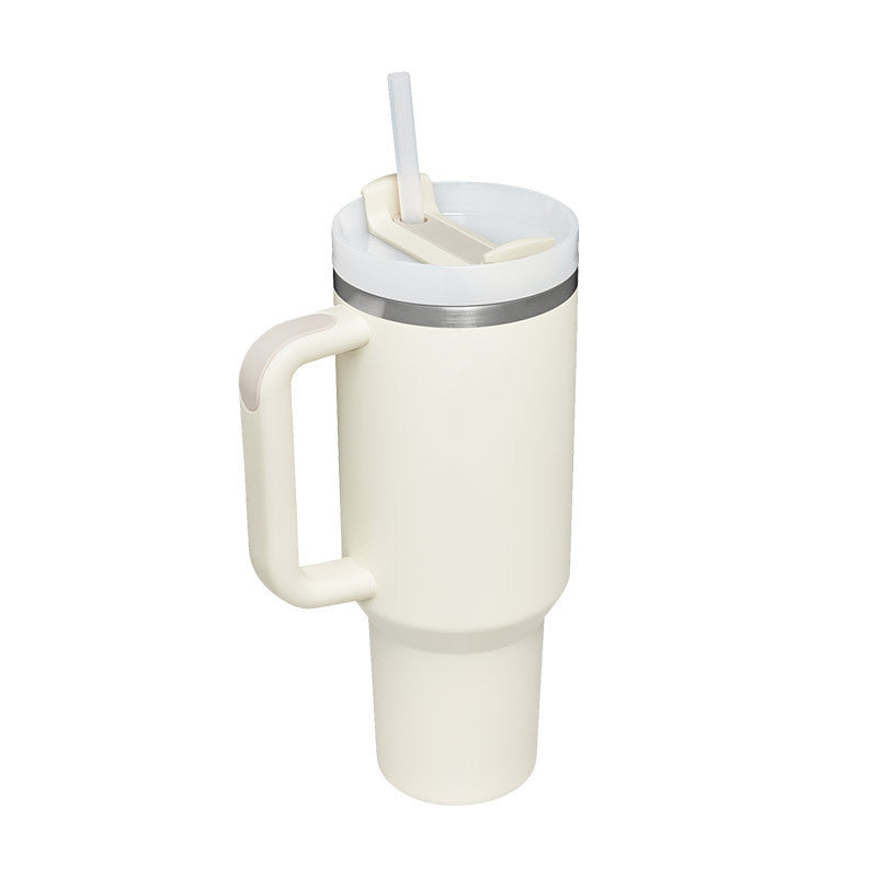 40 Oz Tumbler with Handle & Straw | Spin-Proof Vacuum Insulated Cup
