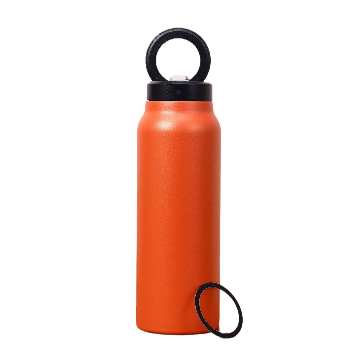 304 Stainless Steel Vacuum Cup Creative Magnetic Water Cup Insulated Sports Water Bottle With Straw Outdoor Insulated Water Mug With Magnetic Phone Holder