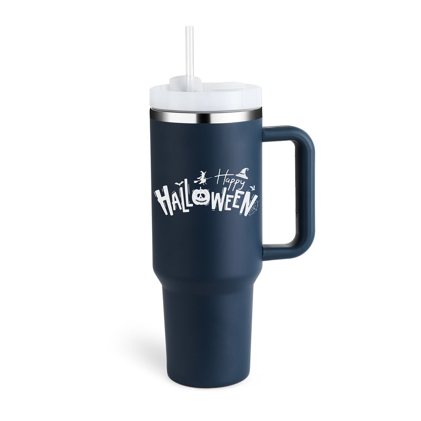 40 Oz Tumbler with Handle & Straw | Spin-Proof Vacuum Insulated Cup