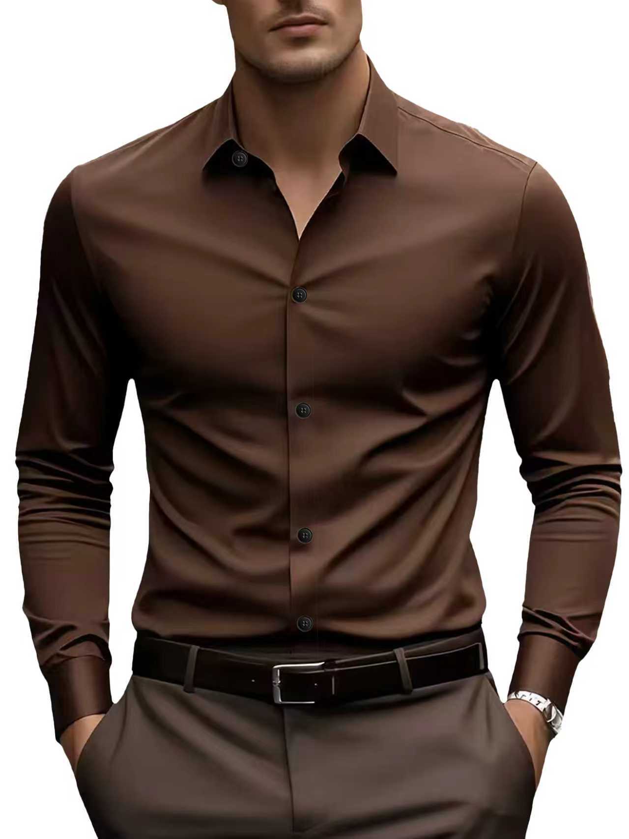 Spring And Autumn Long-sleeved White Shirt Formal Wear Slim Fit Business Workwear