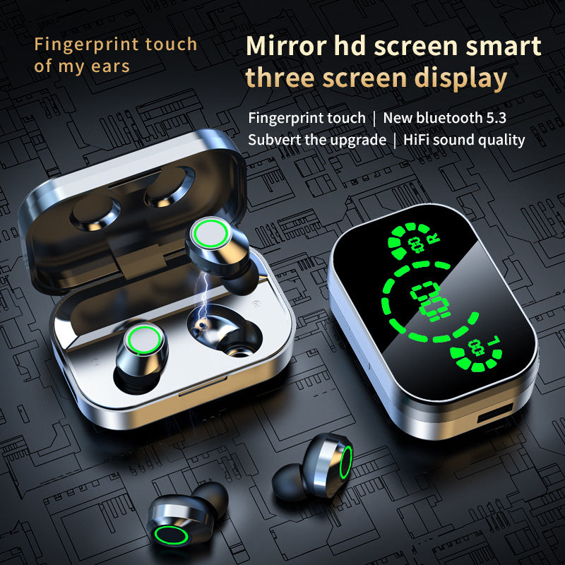 YD03 Wireless Bluetooth-compatible Headset TWS Large Screen