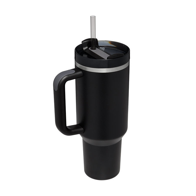 40 Oz Tumbler with Handle & Straw | Spin-Proof Vacuum Insulated Cup