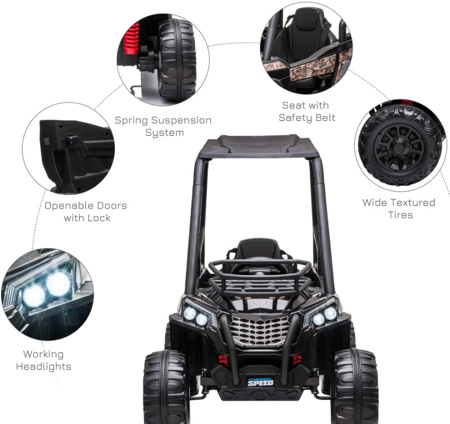 12V Kids Electric Ride-On UTV | Remote Control Off-Road Toy Car