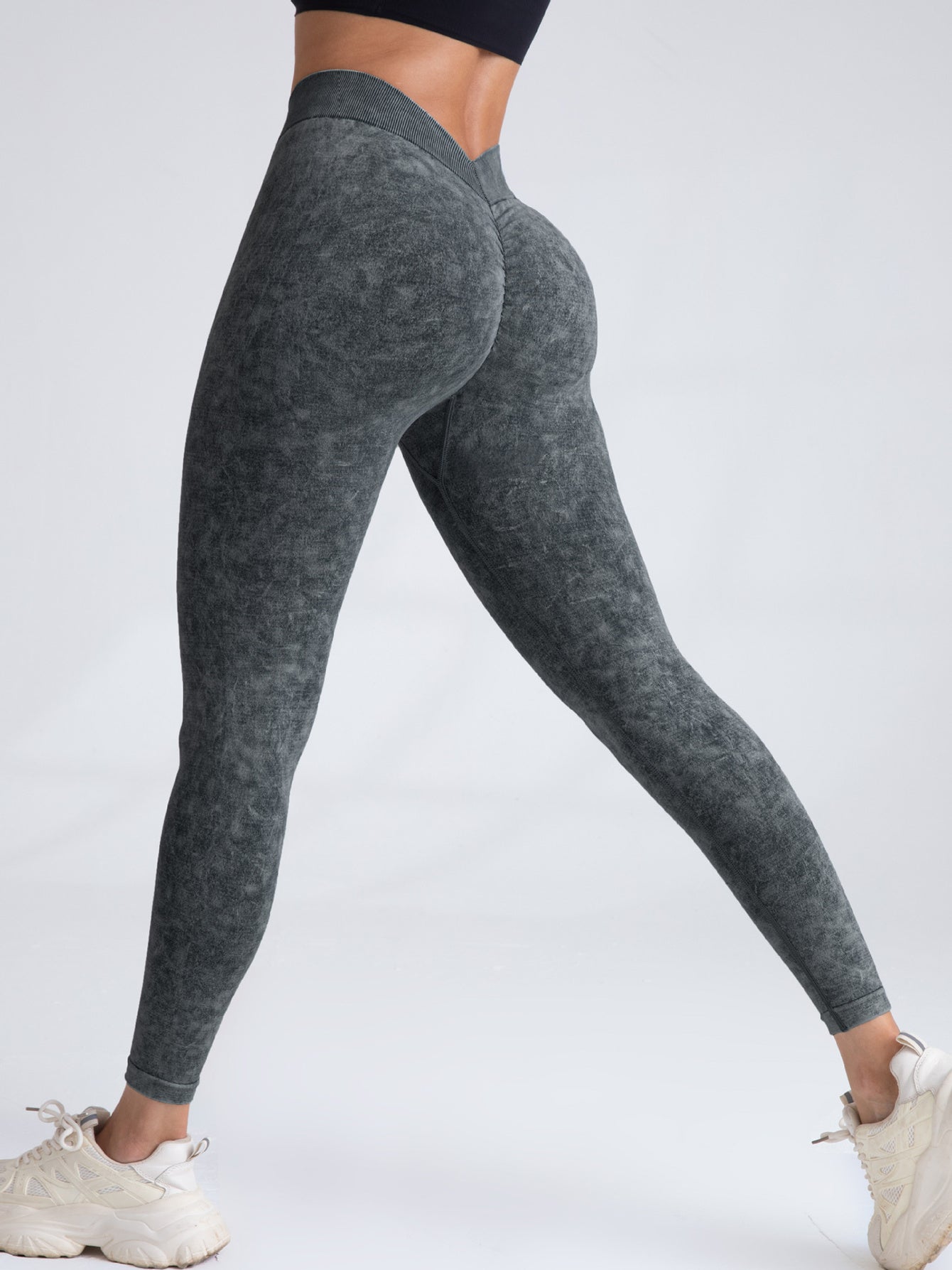 V Back Scrunch Butt Leggings for Women | Seamless Gym & Yoga