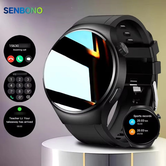 SENBONO V19 Smart Watch for Men | 1.39″ HD OLED Calling Smartwatch, IP68 Waterproof, Fitness & Heart Rate Tracker