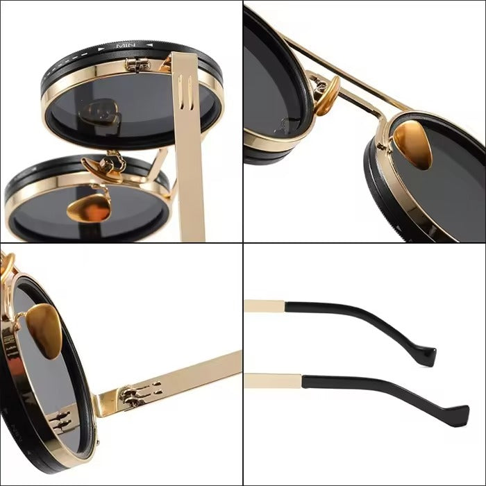 9-Gear ND Filter Rotating Sunglasses | UV400 Smart Dimming Camera Aperture Sunglasses for Men & Women